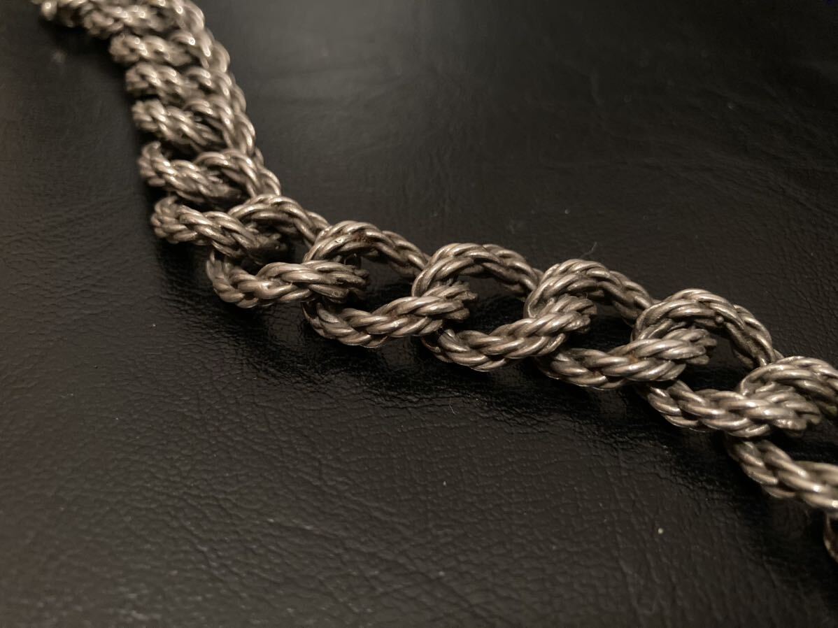 ‘50-‘60s Vintage rope bracelet ヴィンテージ ロープ ブレスレット エルメス HERMES 同工房 制作品 の画像2