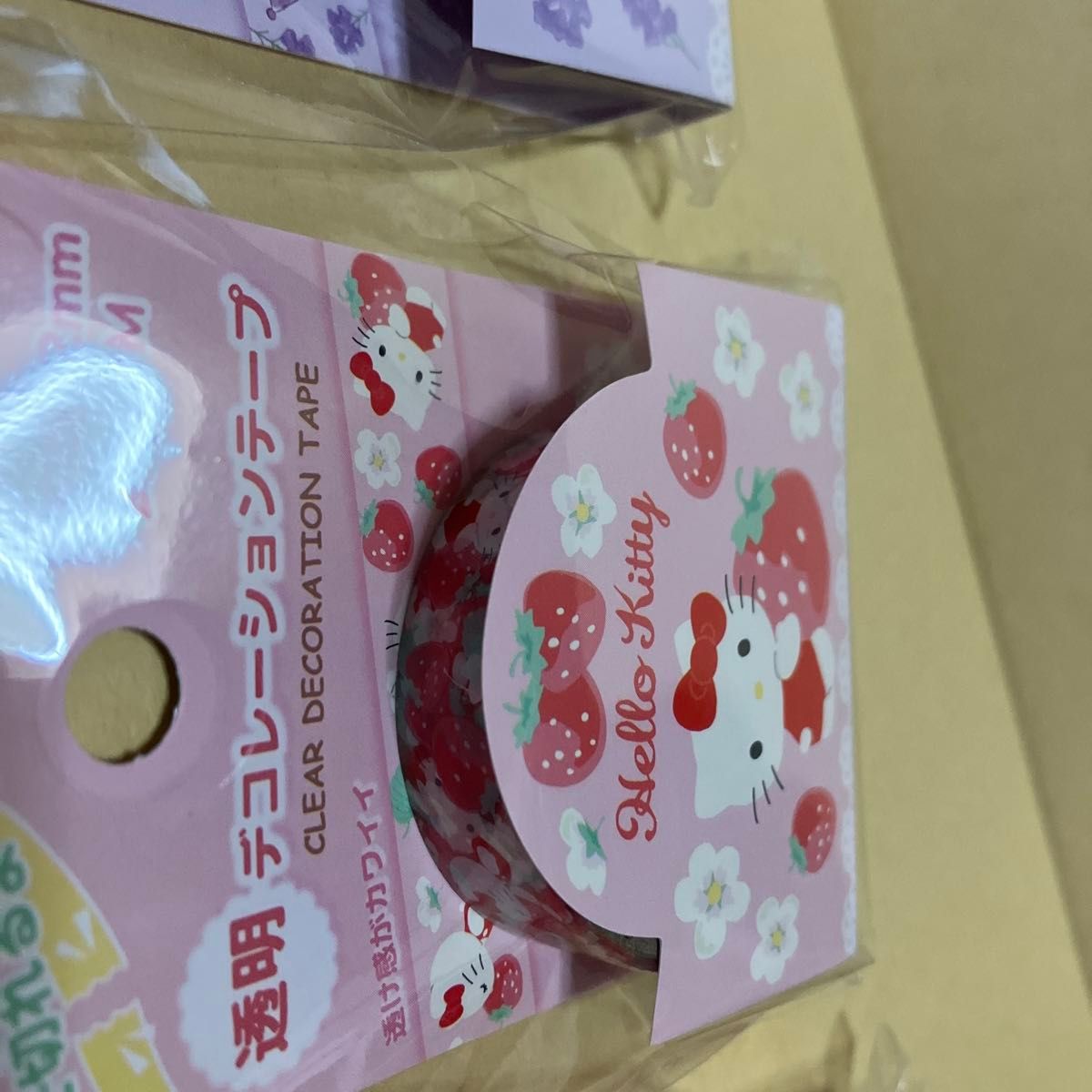 サンリオ 透明デコレーションテープ  3点 日本限定販売 ハローキティ マイメロ クロミ