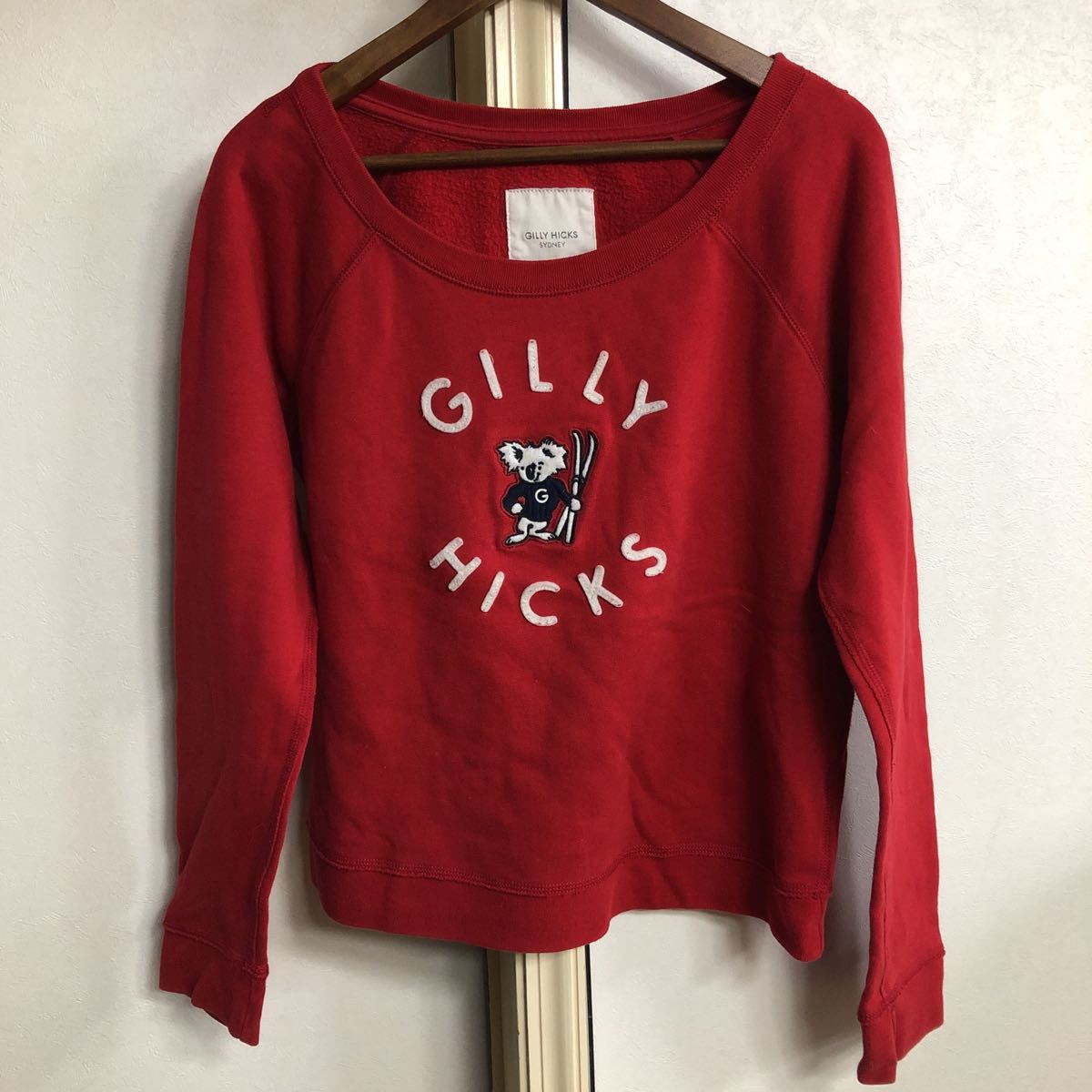 GILLY HICKS sweatshirt L sweat koala red red 