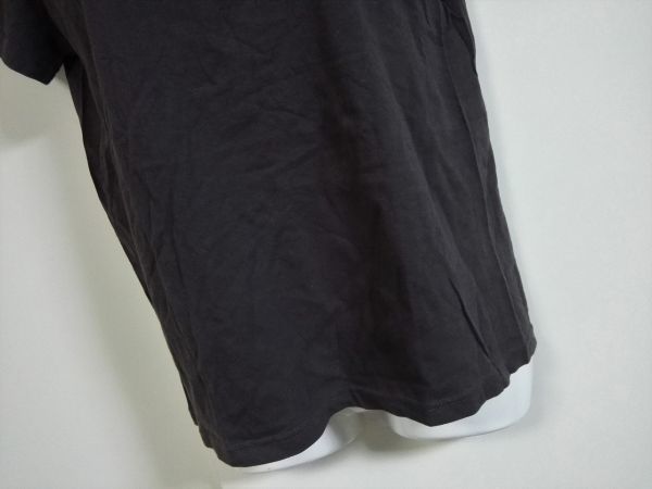 jjyk5-853 ■ シンプルTシャツ ■ カットソー トップス 半袖 無地 チャコールグレー 薄手 Mサイズくらい_画像3