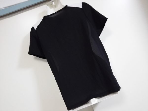 jjyk5-1142 ■ SLY ■ スライ Tシャツ カットソー トップス プリント 透け感 黒×白 2 M_画像7