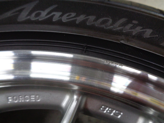 鍛造【美品バリ山】BBS　RG-R　RG793　17インチタイヤホイール【4本セット】195/45R17　ポテンザ　アクア　ヴィッツ　ノート　フィット_画像8