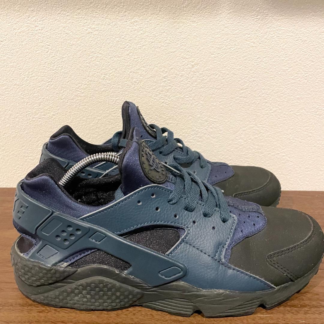 NIKE AIR HUARACHE RUN PRM ナイキ エア ハラチ ラン プレミアム ネイビー 704830-004 メンズ ローカットスニーカー 28cmの画像3