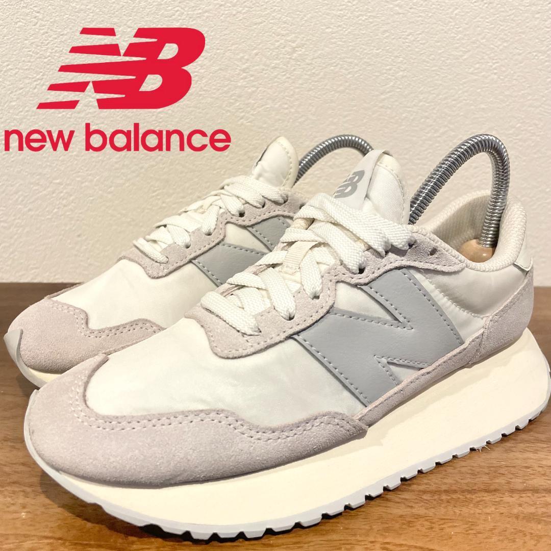 New Balance ニューバランス WS237JB1 ホワイトグレー レディース ローカットスニーカー カジュアル 22cm