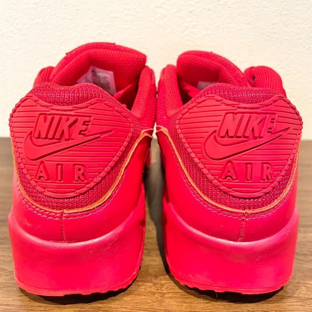 NIKE AIR MAX 90 UNIVERSITY RED ナイキ エア マックス 90 レッド メンズ CZ7918-600 ローカットスニーカー 27cm 美品の画像4