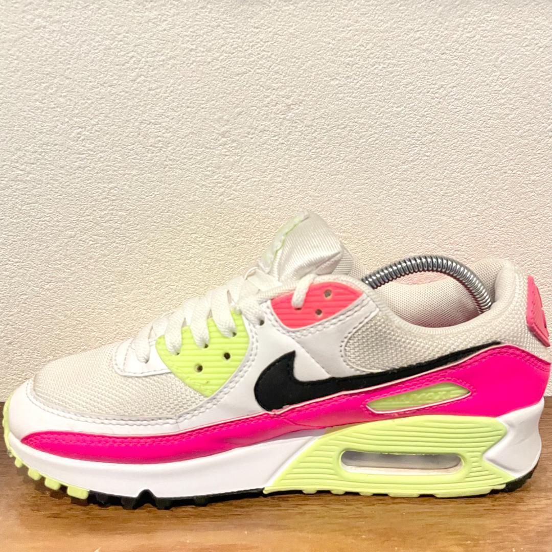 NIKE WMNS AIR MAX 90 ナイキ エア マックス 90 ホワイトマルチ レディース CT1030-100 ローカットスニーカー 24.5cm_画像6