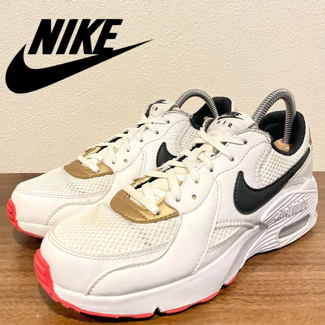 NIKE WMNS AIR MAX EXCEE WHITE GOLD ナイキ エア マックス エクシー ホワイトゴールド CD5432-118 ローカットスニーカー 23cm