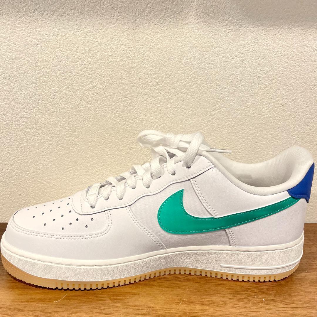 NIKE W AIR FORCE 1 '07 WHITE ナイキ エア フォース ワン ホワイトグリーン メンズ DD8959-110 ローカットスニーカー 28cm 新品未使用