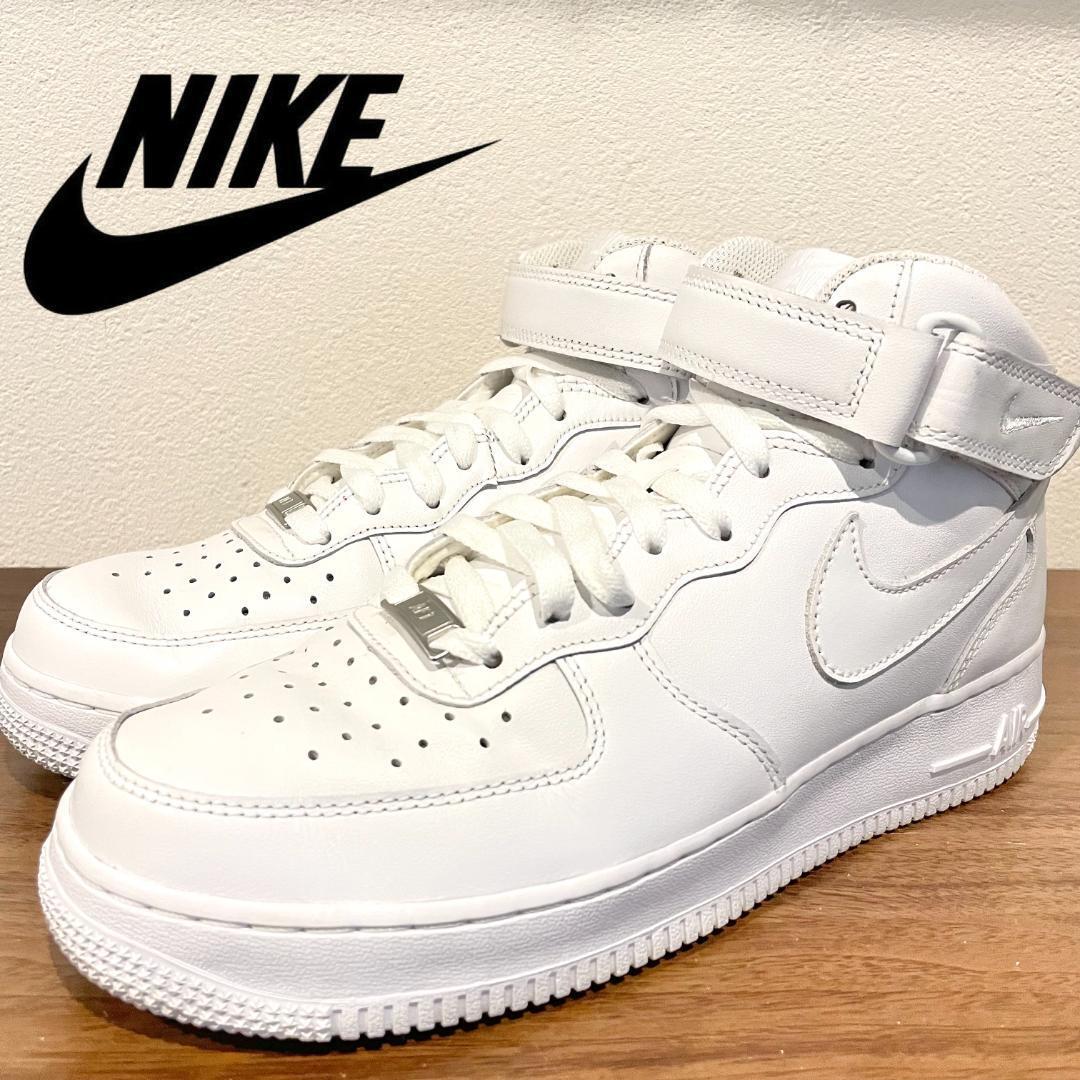 NIKE AIR FORCE 1 MID 07 ナイキ エア フォース ワン ミッド ホワイト メンズ 315123-111 ハイカットスニーカー 26.5cm _画像1