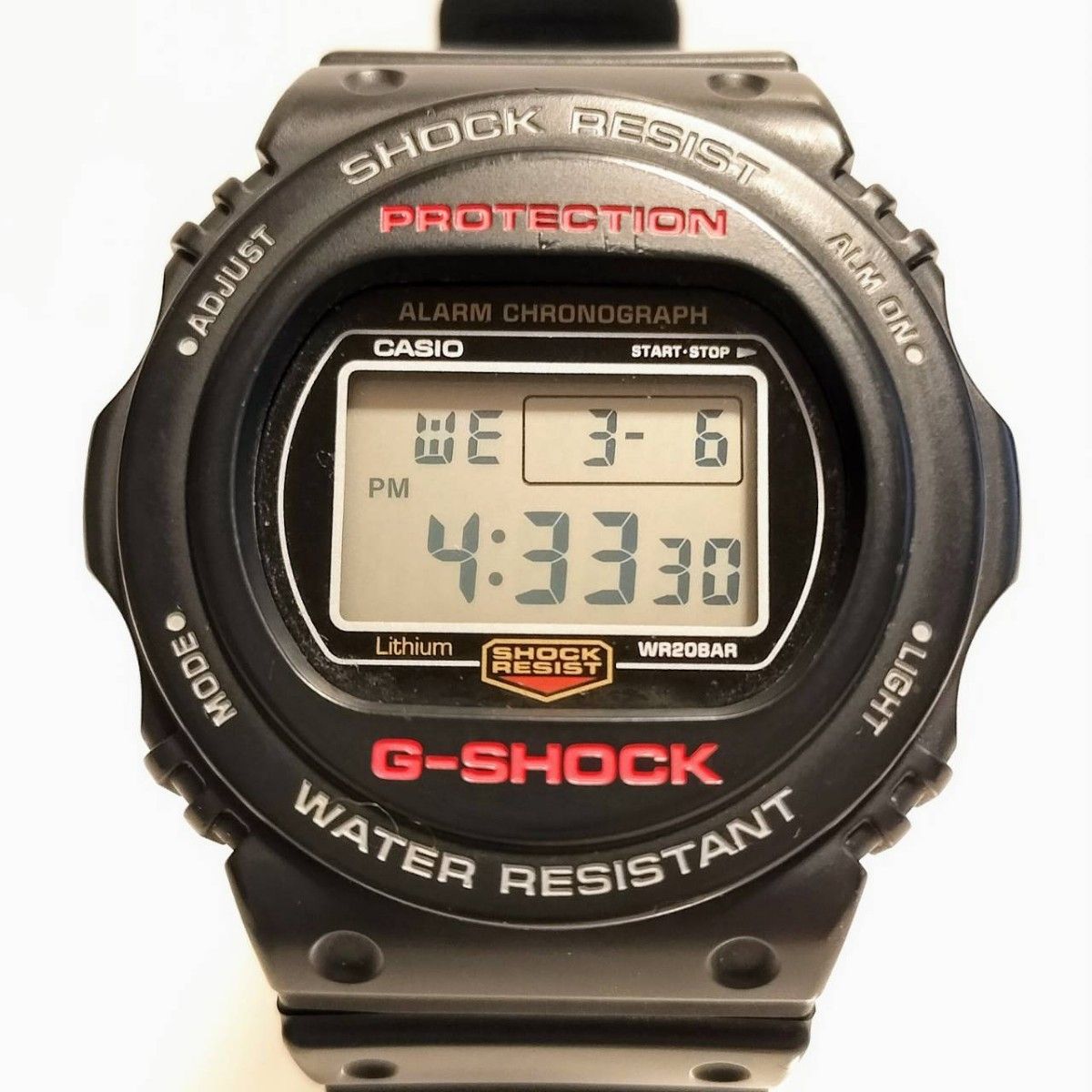 【稼働品】 CASIO　G-SHOCK DW-5750E1JF　カシオ クォーツ 黒 赤  腕時計 ジーショック Gショック 春