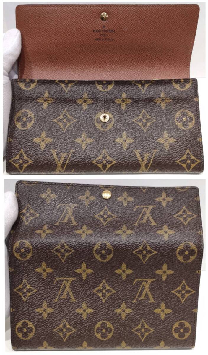 1円～☆良品【LV ポルトモネ・クレディ】M61725/モノグラム/LOUIS VUITTON/ルイヴィトン/長財布/札/小銭/カード☆の画像2