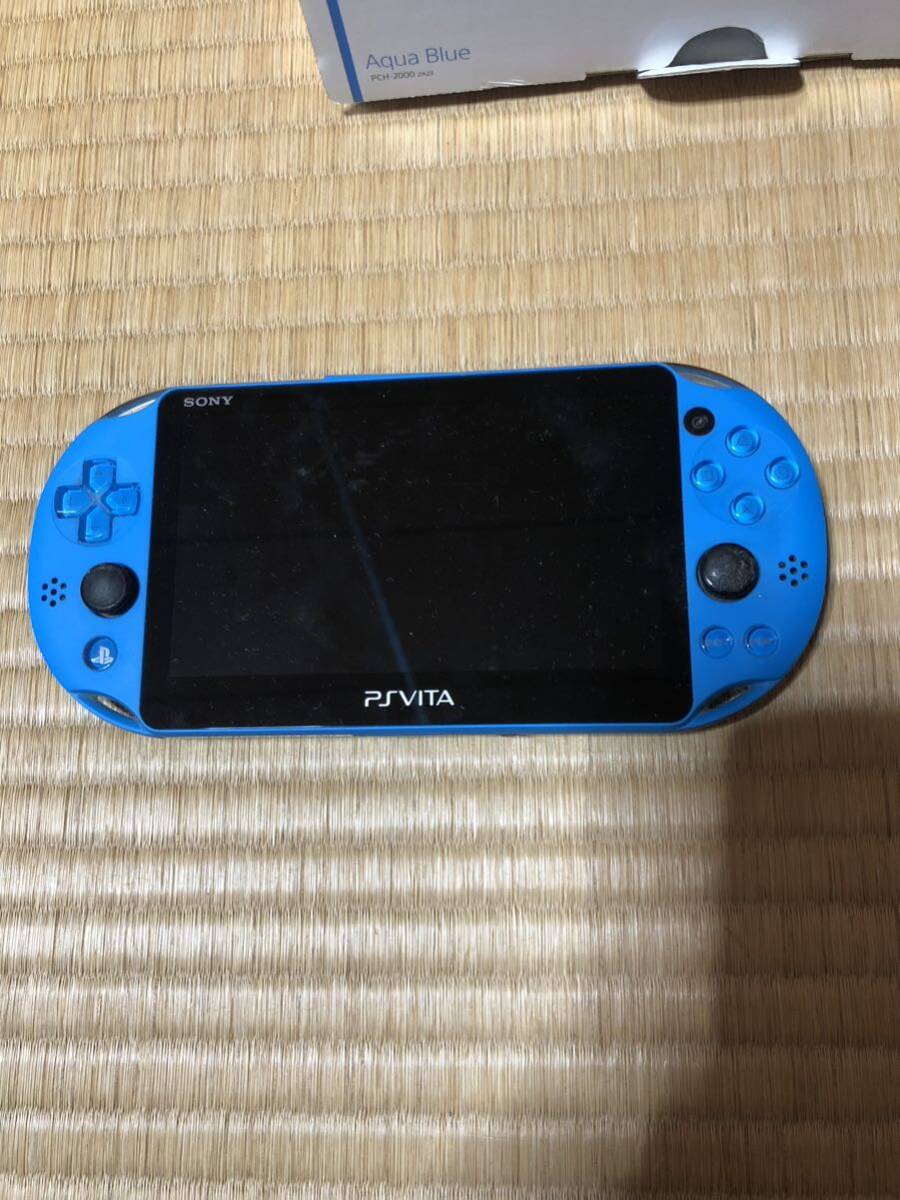 SONY PSvita アクアブルー中古　マインクラフトソフト付き　ジャンク_画像3