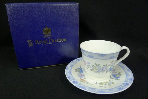 O082 [ Royal Doulton KONI stone cup & saucer ] Royal Doulton * unused * records out of production goods /60