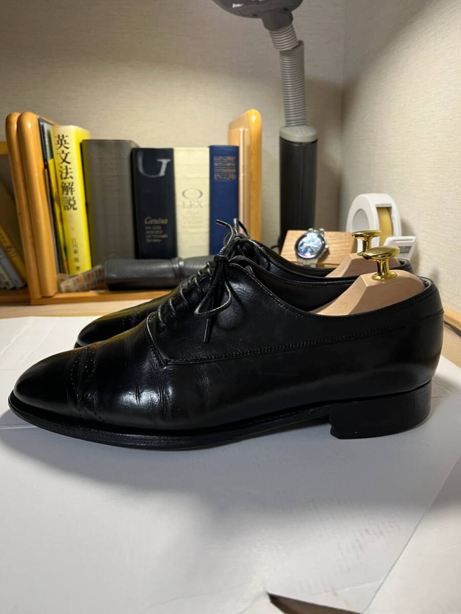 JOHN LOBB year model 2003 UK7E BLACK 7000 ジョンロブ 希少 シューツリー付き_画像2