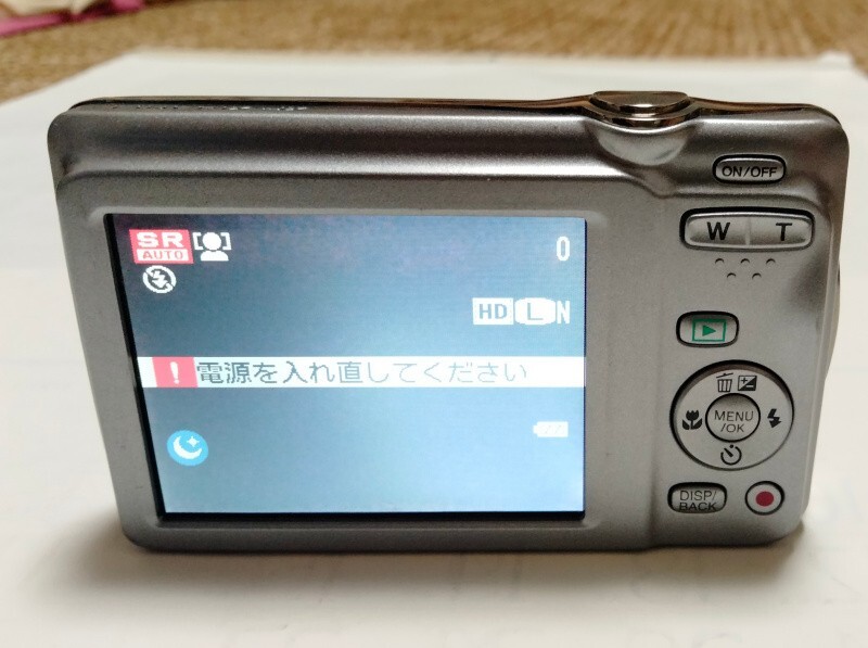 デジタルカメラ　FUJIFILM　FinePix　JX550　シルバー【ジャンク】　_画像6