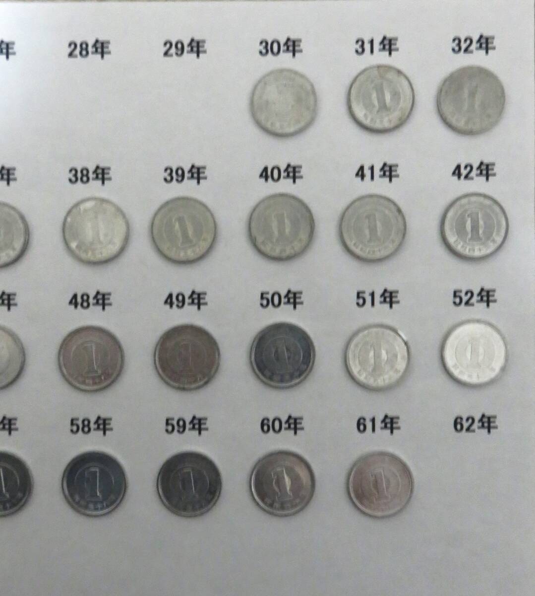 日本硬貨　1円貨幣/昭和30～42・44～61年/合計31円分_画像4