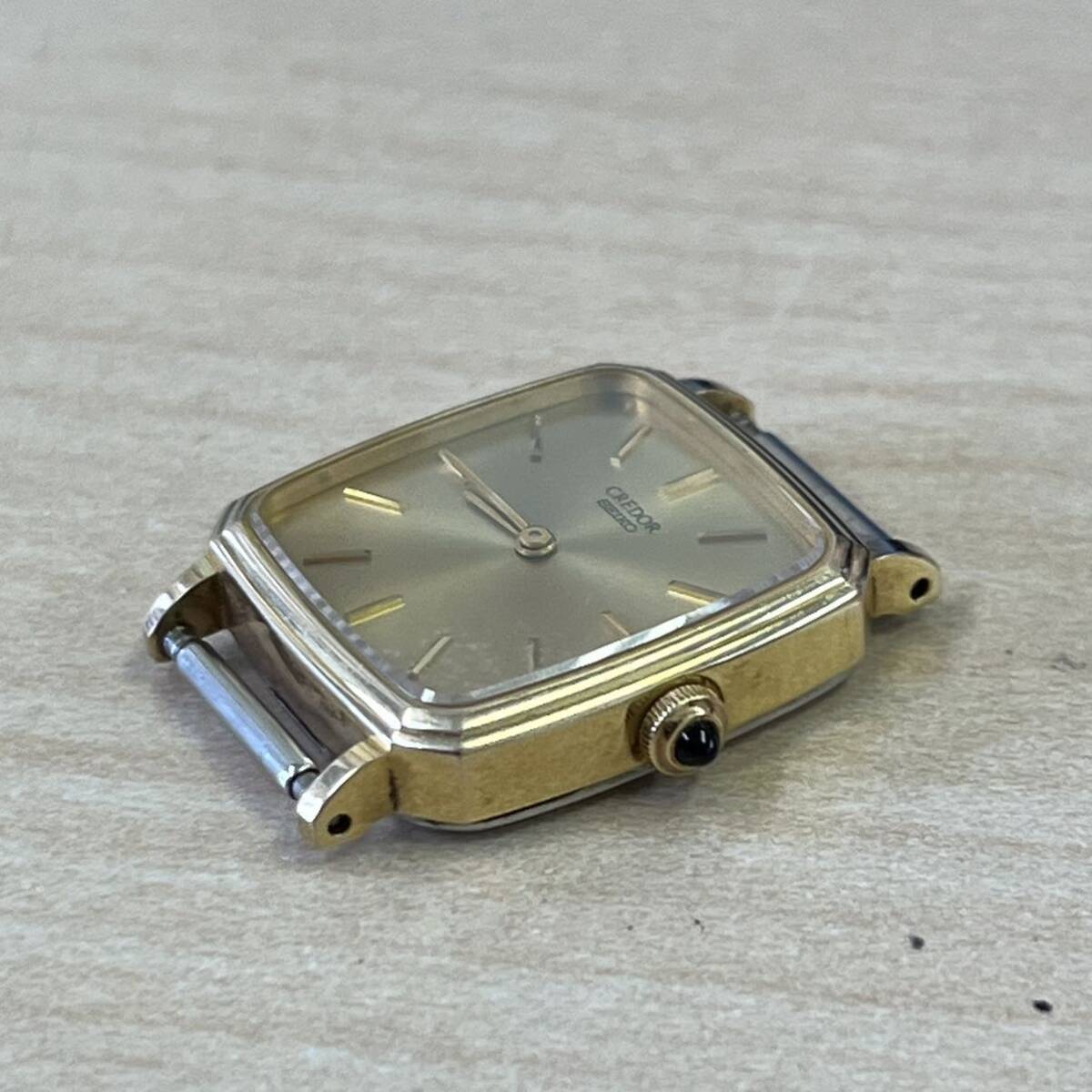 【F】SEIKO セイコー CREDOR クォーツ 1400-6930 14KT ケースのみ 不動 動作未確認 約10gの画像2