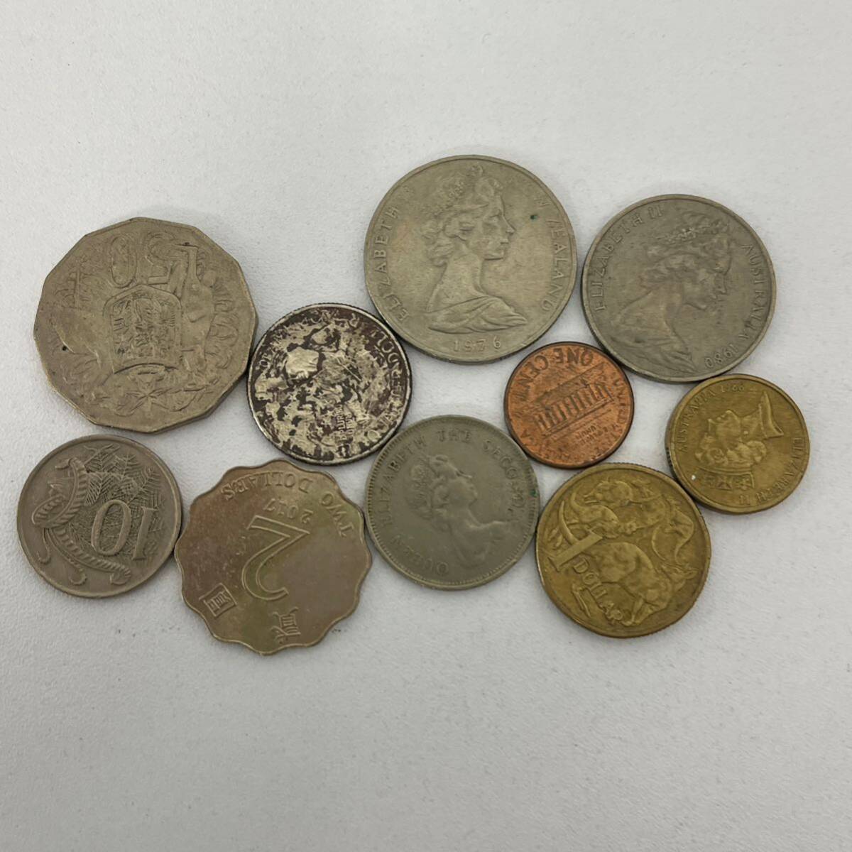 【TN0327】海外 コイン 貨幣 通貨 硬貨 コレクション 国外 マカオ 香港 アジア ゴールドカラー シルバーカラー お金 の画像4