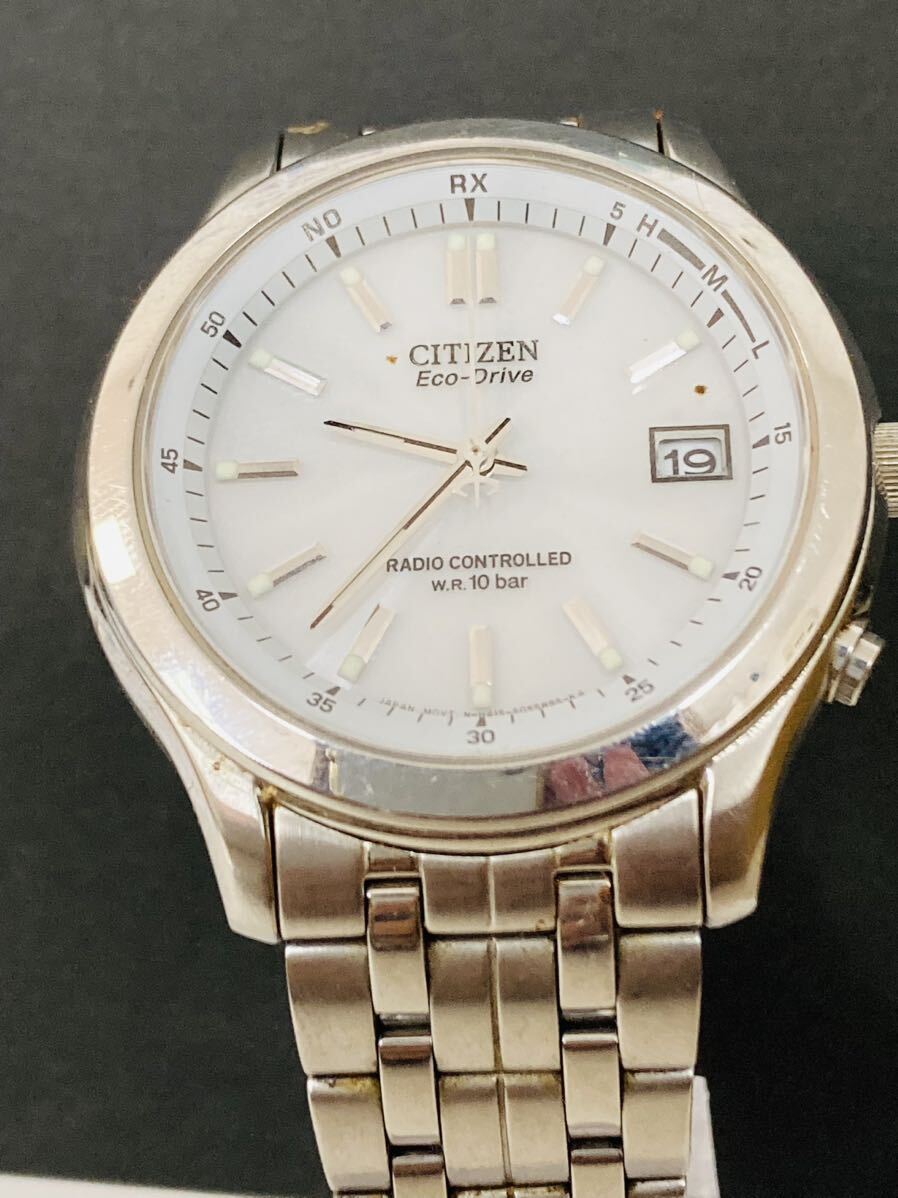 【3d155】　シチズン　CITIZEN エコドライブ　Eco-Drive H415 電波ソーラー　時計　腕時計 メンズ　_画像4