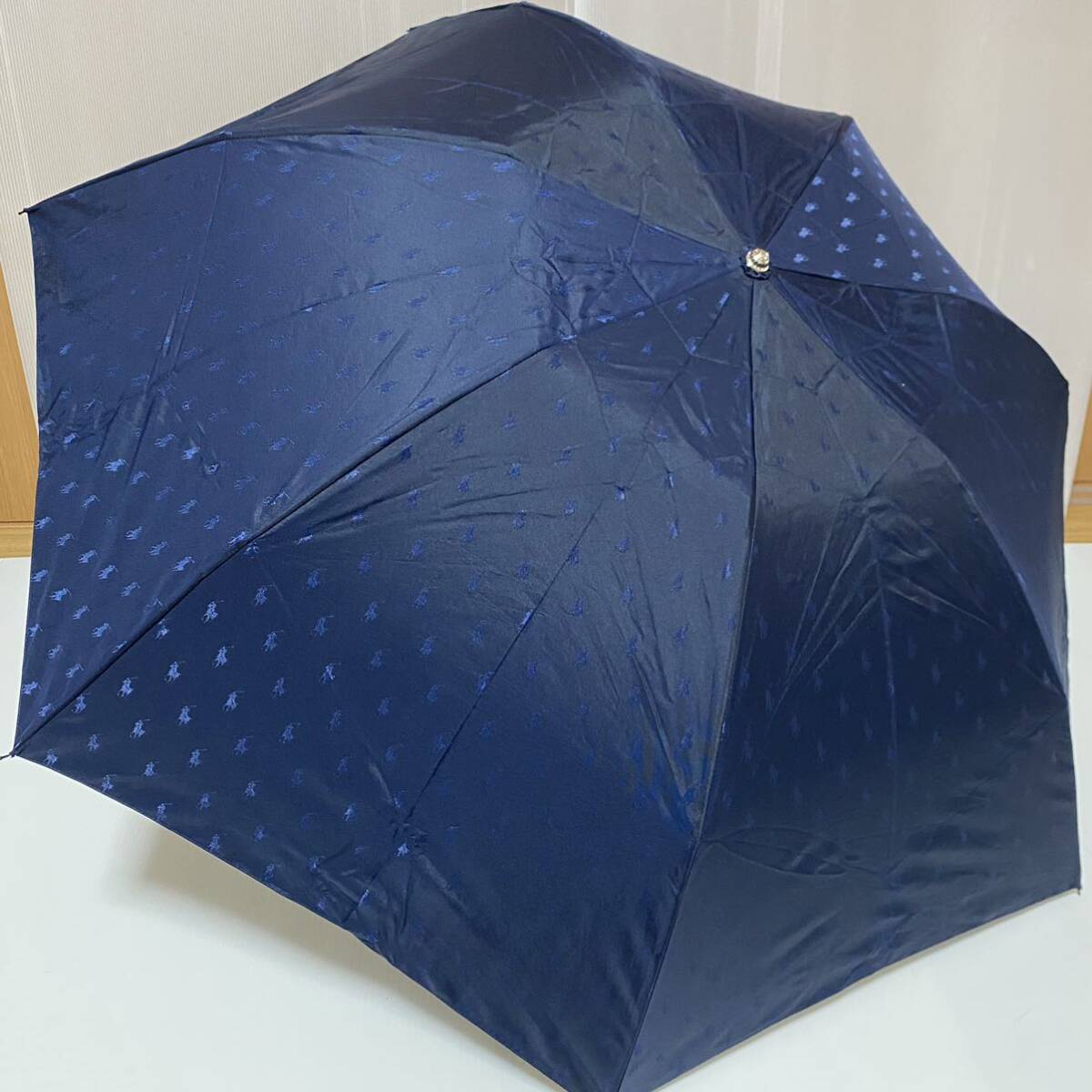 う240347 POLO RALPH LAUREN ポロ ラルフローレン 折りたたみ傘 晴雨兼用 雨傘 日傘の画像1