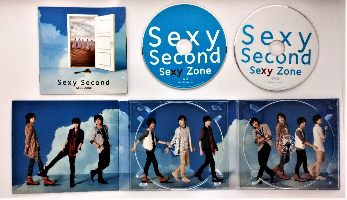 万1 08655 Sexy Second / Sexy Zone [CD+DVD] アルバム , デジパック仕様 , PCCA-05022 ※歌詞カード裏側折れ_画像3