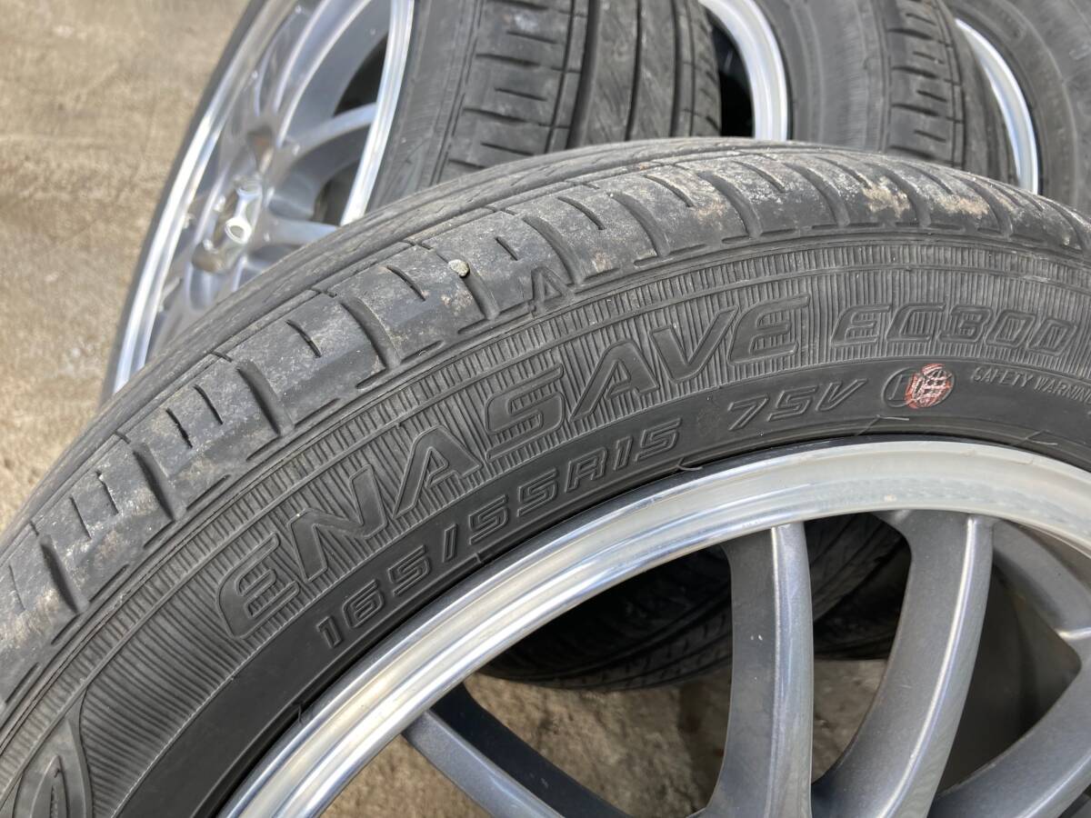 売切り！S-HOLD　15インチ　21年製タイヤ付き！165/55R15アトレー・エブリィ軽トラ等に！_画像9