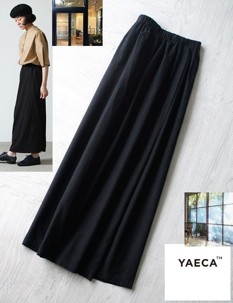 YAECA/CONTEMPO/ヤエカ/コンテンポCOTTON×SILK/マキシロングスカート25,300円(税込)_画像1