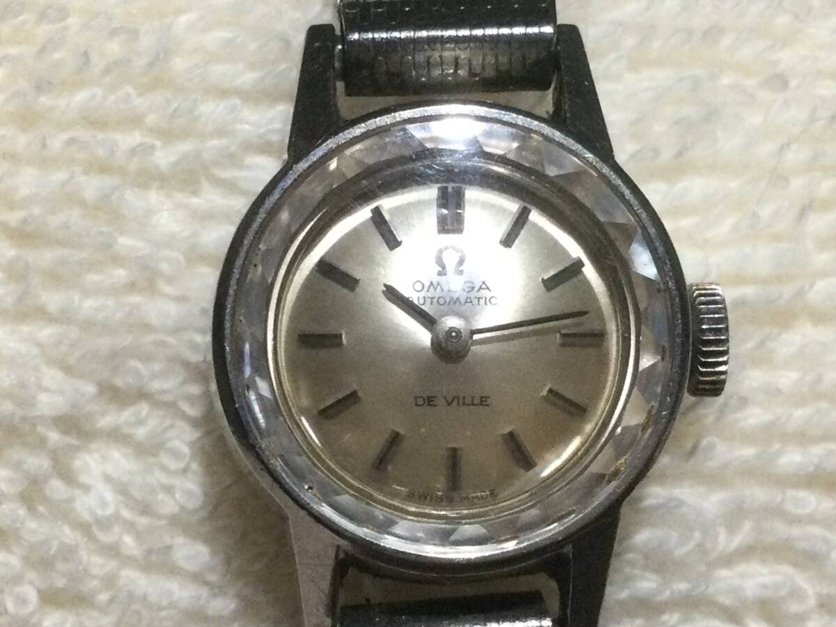 【美品】OMEGA◆ オメガ DE VILLE デビル ◆ AUTOMATIC オートマ 自動巻き ◆ レディース・腕時計・カットガラス の画像1