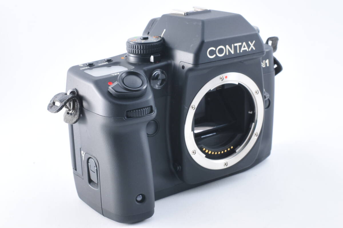 【美品】Contax コンタックス N1 SLR Film Camera Black Body + Strap #311A_画像2