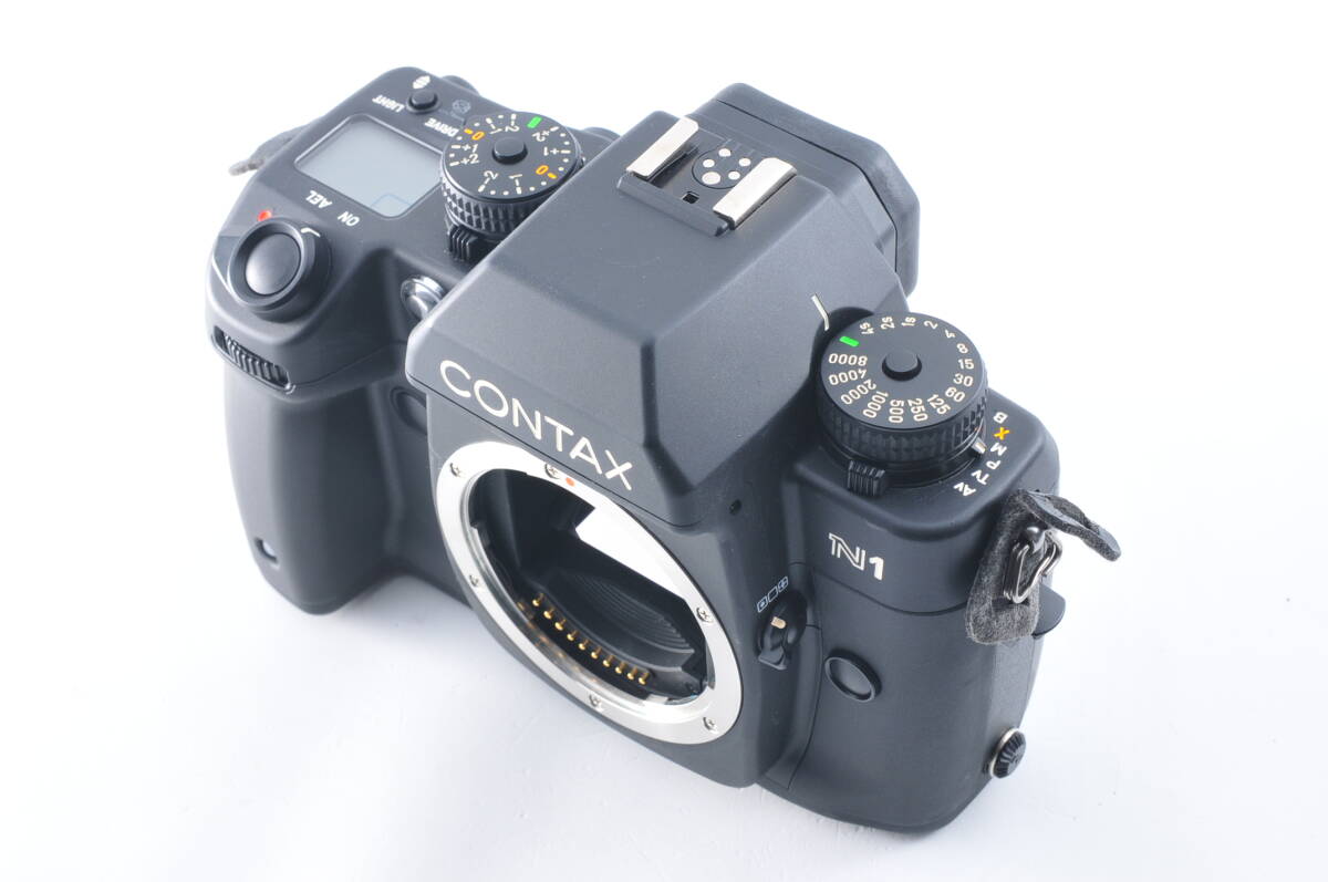 【美品】Contax コンタックス N1 SLR Film Camera Black Body + Strap #311A_画像3