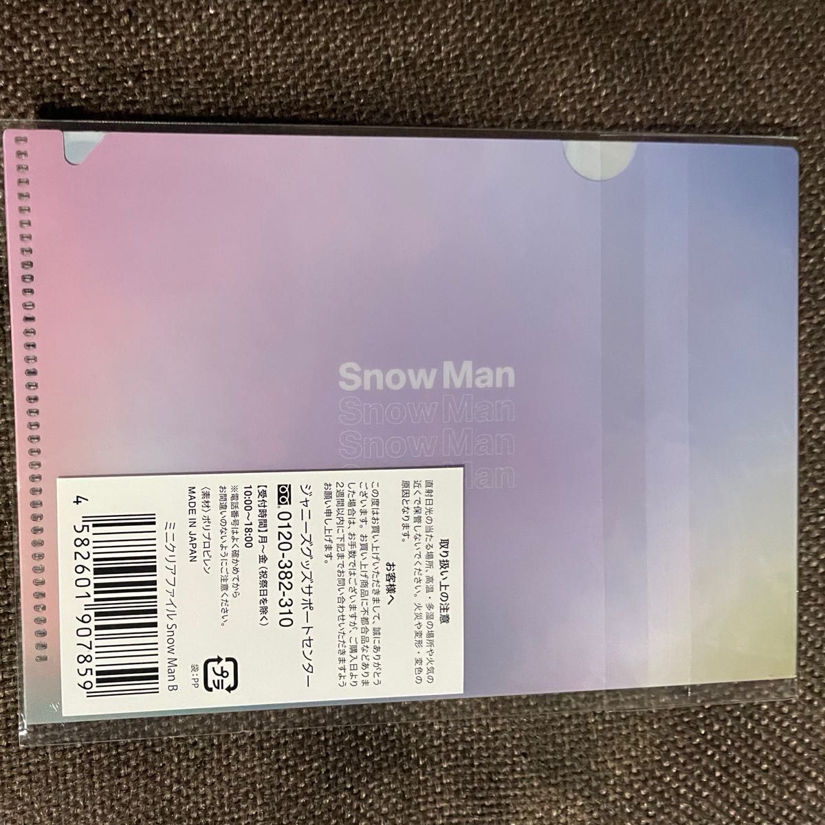 Snow Man ポートレートシリーズ　ミニクリアファイル　
