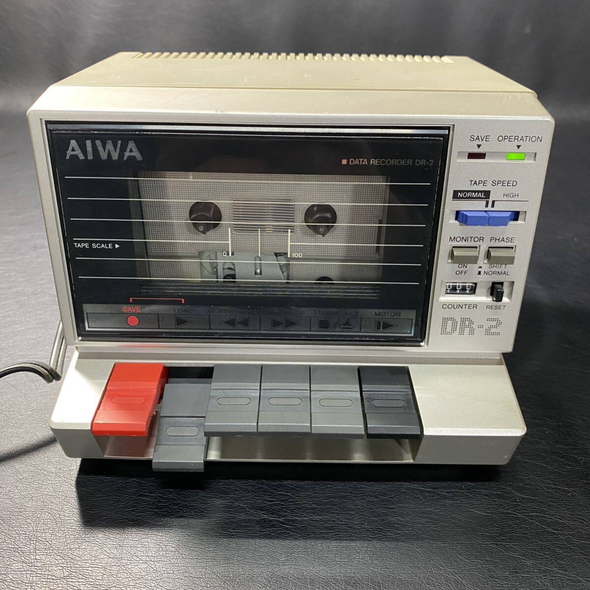 TG6 ジャンク AIWA アイワ DR-2 通電のみ確認 部品取り DATA RECORDER データレコーダー カセットデッキの画像8