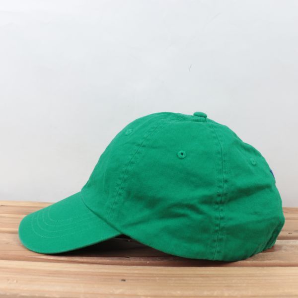 rlsc1【美品】ポロ ラルフローレン 緑 グリーン POLO RALPH LAUREN ポニー ワンポイント キャップ CAP 帽子 ブランド 中古 古着 正規品_画像3