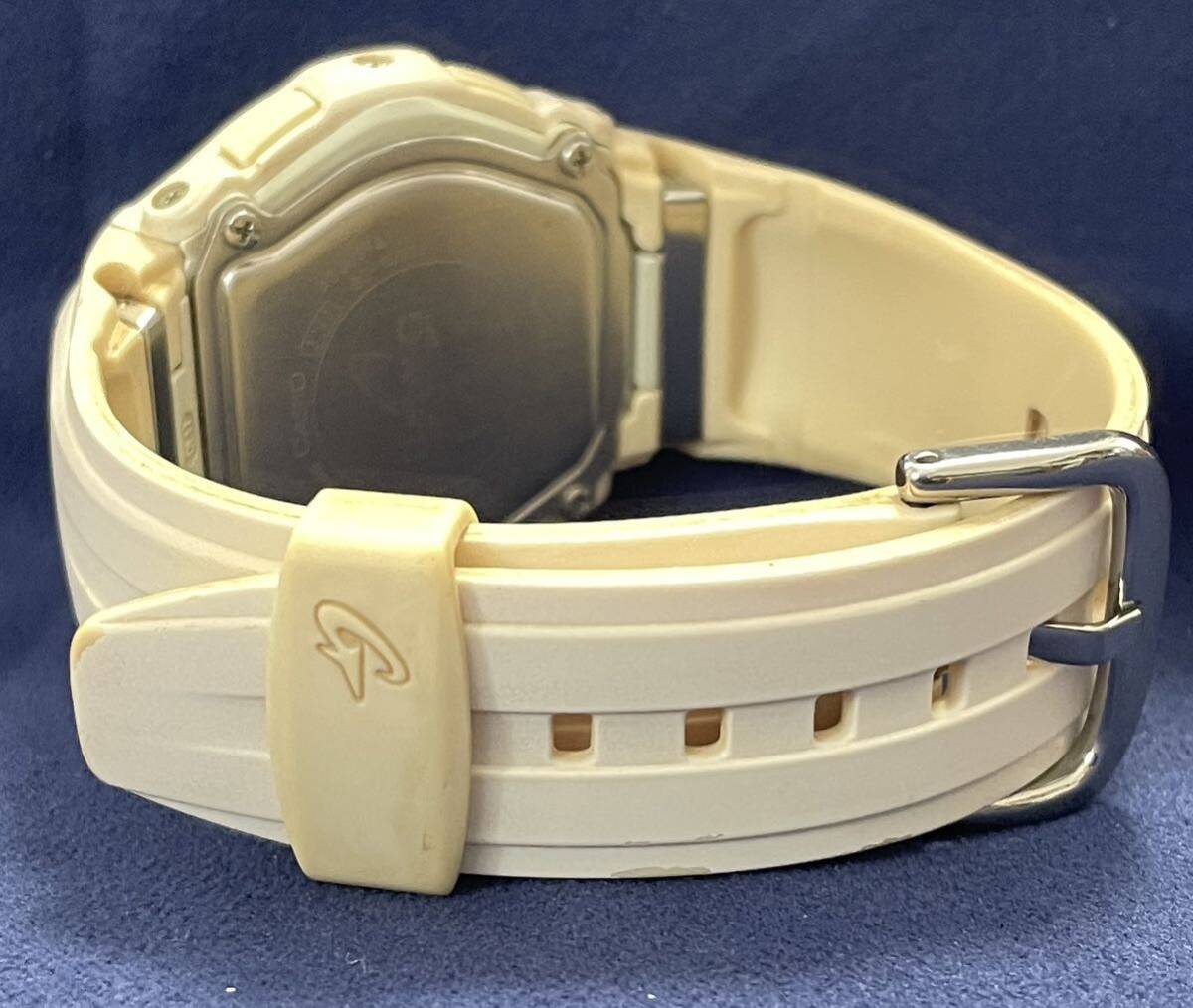 中古レディース腕時計CASIO Baby-G カシオ ベイビーG BG-1500J ホワイト クォーツ (2.26)_画像8