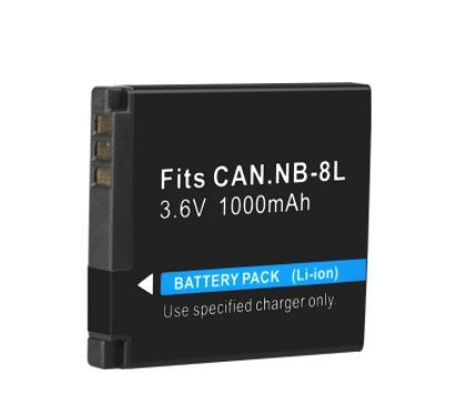 ◆送料無料◆CANON キャノン NB-8L 1000mAh バッテリー 電池 交換 互換品_画像1