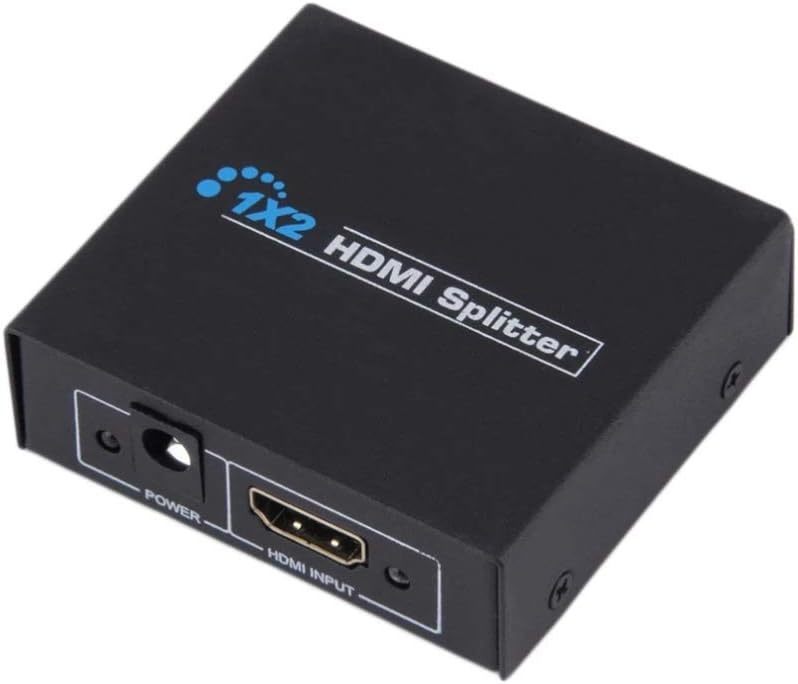 ◆送料無料◆ 1入力2出力 HDMI分配器 1×2 電源アダプター付（海外仕様 2台のHDMI搭載機器に出力可能 フルハイビジョン 1.4ver 1080p 3Dの画像1