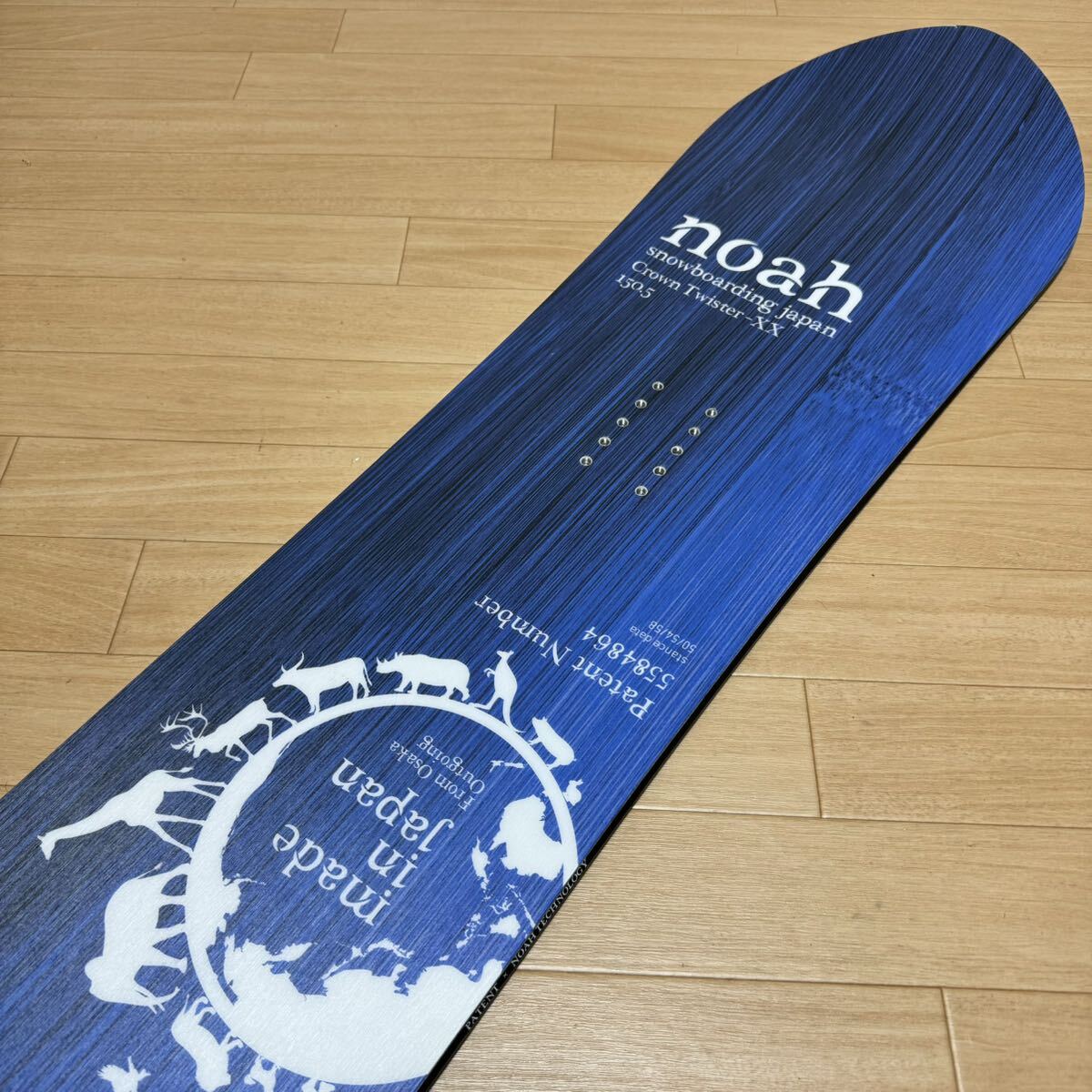 【美品】noah Crown Twister-XX 150.5cm ノア クラウンツイスターXX 150.5cm スノーボード板 可変コンベックスキャンバー 22-23モデル_画像8