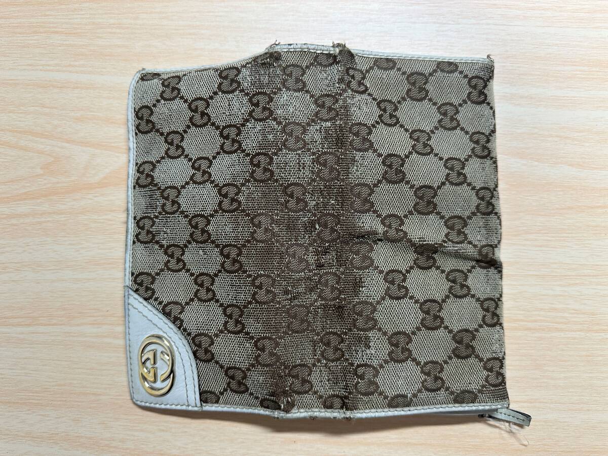 【1円スタート 美品】GUCCI 204836 長財布 GGキャンバス グッチの画像8