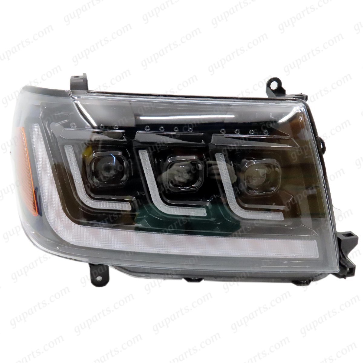  Toyota Land Cruiser 100 серия UZJ100W HDJ101K LED передняя фара лампа решётка комплект Black Face перемена 