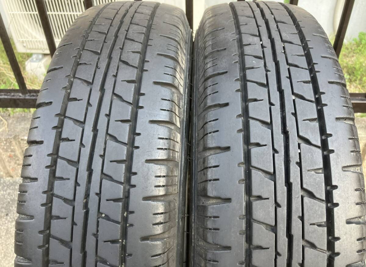 良品☆エコタイヤ☆バリ山★DUNLOP”ENASAVE VAN01”★145R12 6PR【2本セット】_画像4