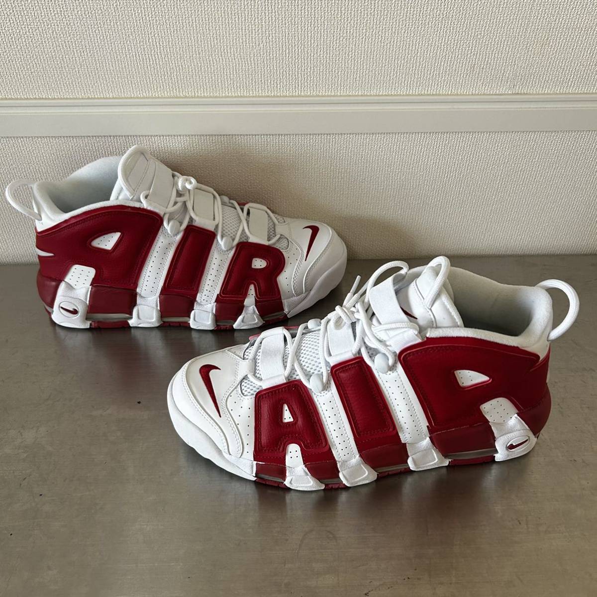 未使用 NIKE AIR MORE UPTEMPO VARSITY RED ナイキ エア モア アップテンポ バーシティ レッド