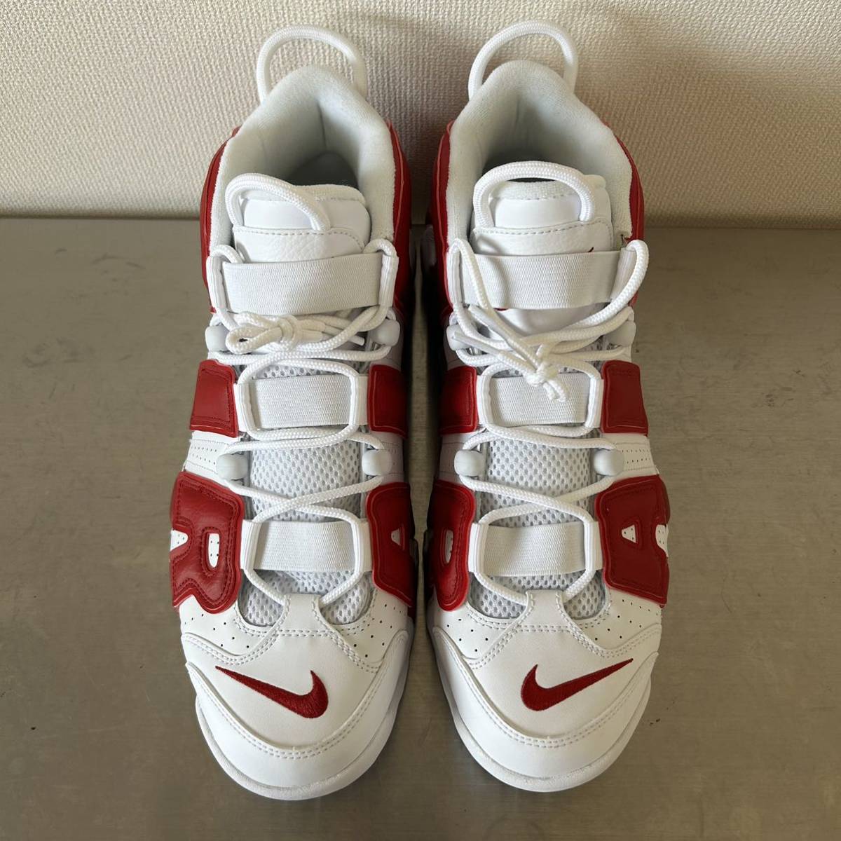 未使用 NIKE AIR MORE UPTEMPO VARSITY RED ナイキ エア モア アップテンポ バーシティ レッド