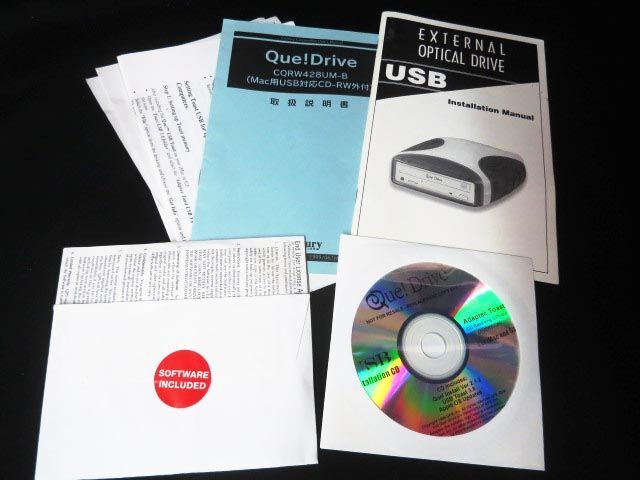 ジャンク品 Que Drive QPS-525 CD-RW ドライブ 【g】_画像7
