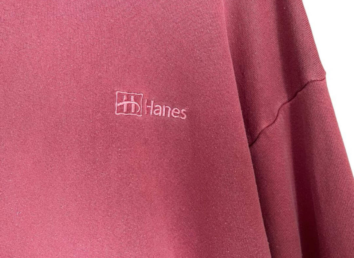 90s Hanes ヘインズ ヴィンテージスウェットパーカー USA製_画像3