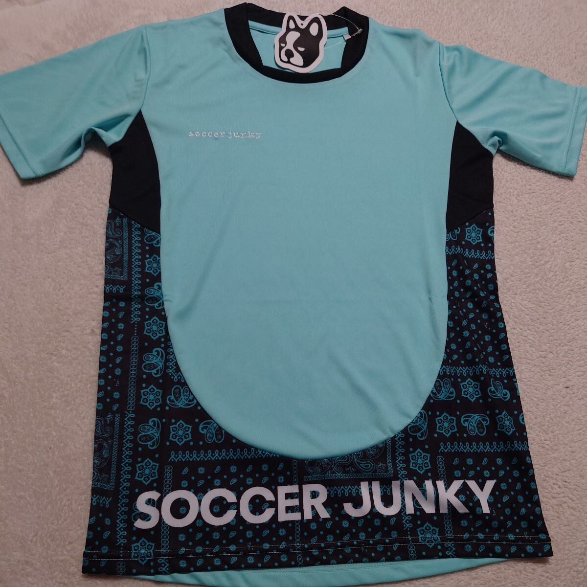 サッカージャンキー　Jr半袖プラシャツ　SJ23A02K ナディアグリーン　150cm _画像1