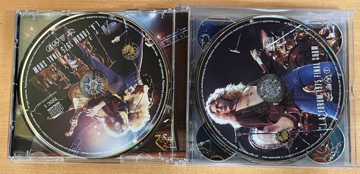 ☆帯付き☆ レッドツェッペリン L.A. FORUM 1975 FINAL SHOW (3CD) プレス盤 LED ZEPPELINの画像3