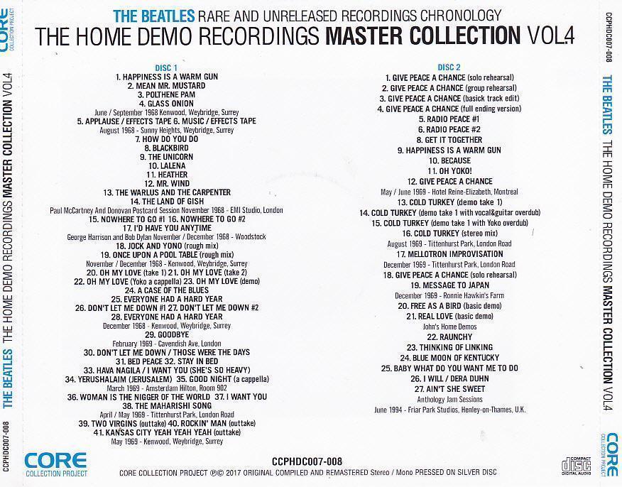 THE BEATLES / THE HOME DEMO RECORDINGS MASTER COLLECTION : RARE AND UNRELEASED RECORDINGS CHRONOLOGY 8CDの画像5