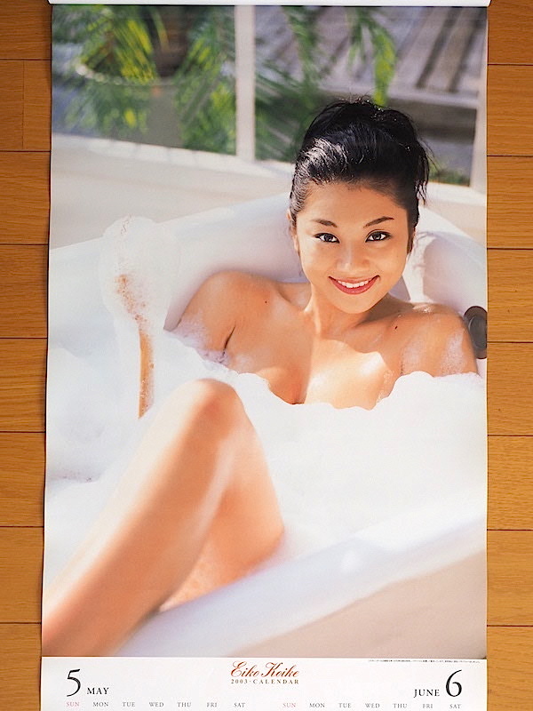 2003 year Koike Eiko B3 cut calendar unused storage goods 