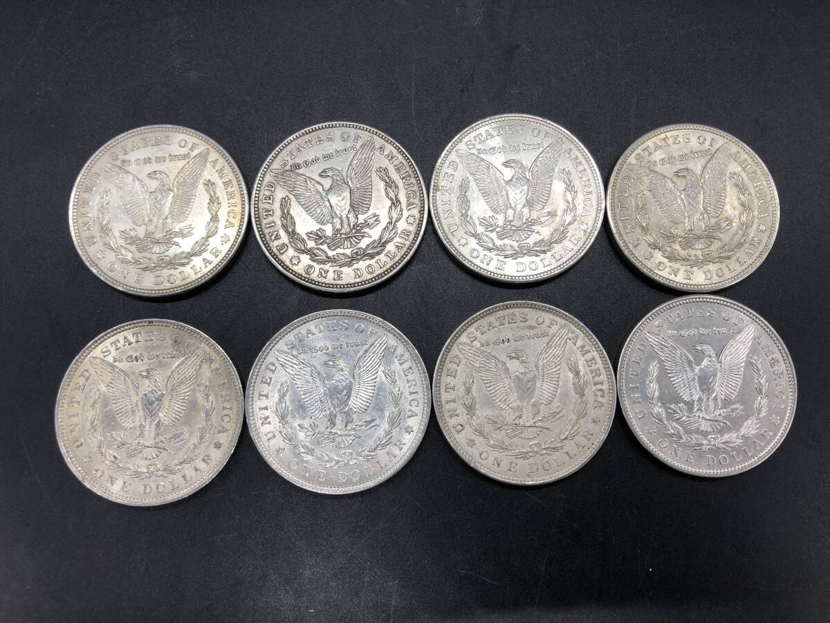 8枚セット　銀貨 モルガン 1ドル モルガンダラー 1921年 アンティーク_画像4