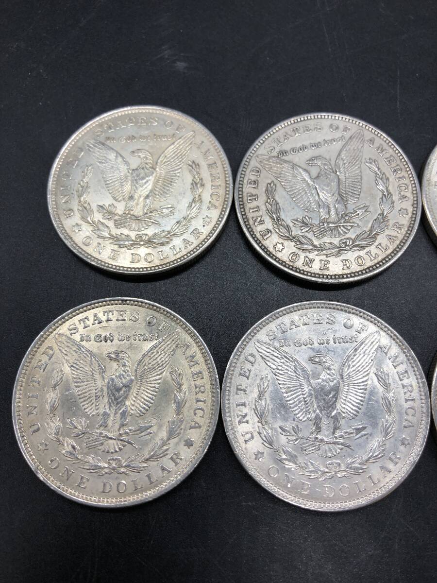 8枚セット　銀貨 モルガン 1ドル モルガンダラー 1921年 アンティーク_画像5